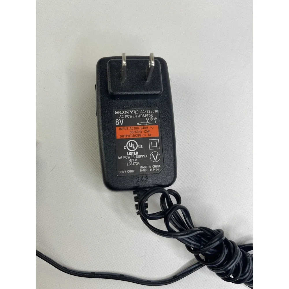 Sony AC-ES8010 Power Adapter ICF-C05iP Apple Ipod Dock/Clock Radio Alarm 8V 1A